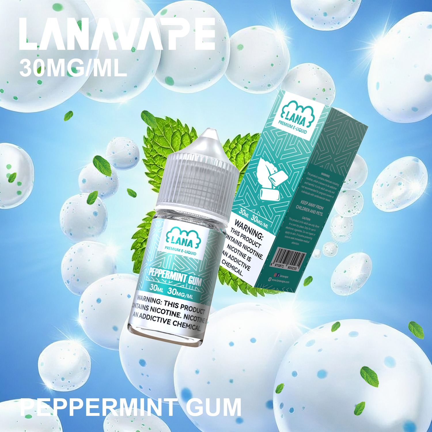 LANA 拉娜煙油 30ml 瓶裝|30MG 冰感強勁・清涼口感升級:圖片 9