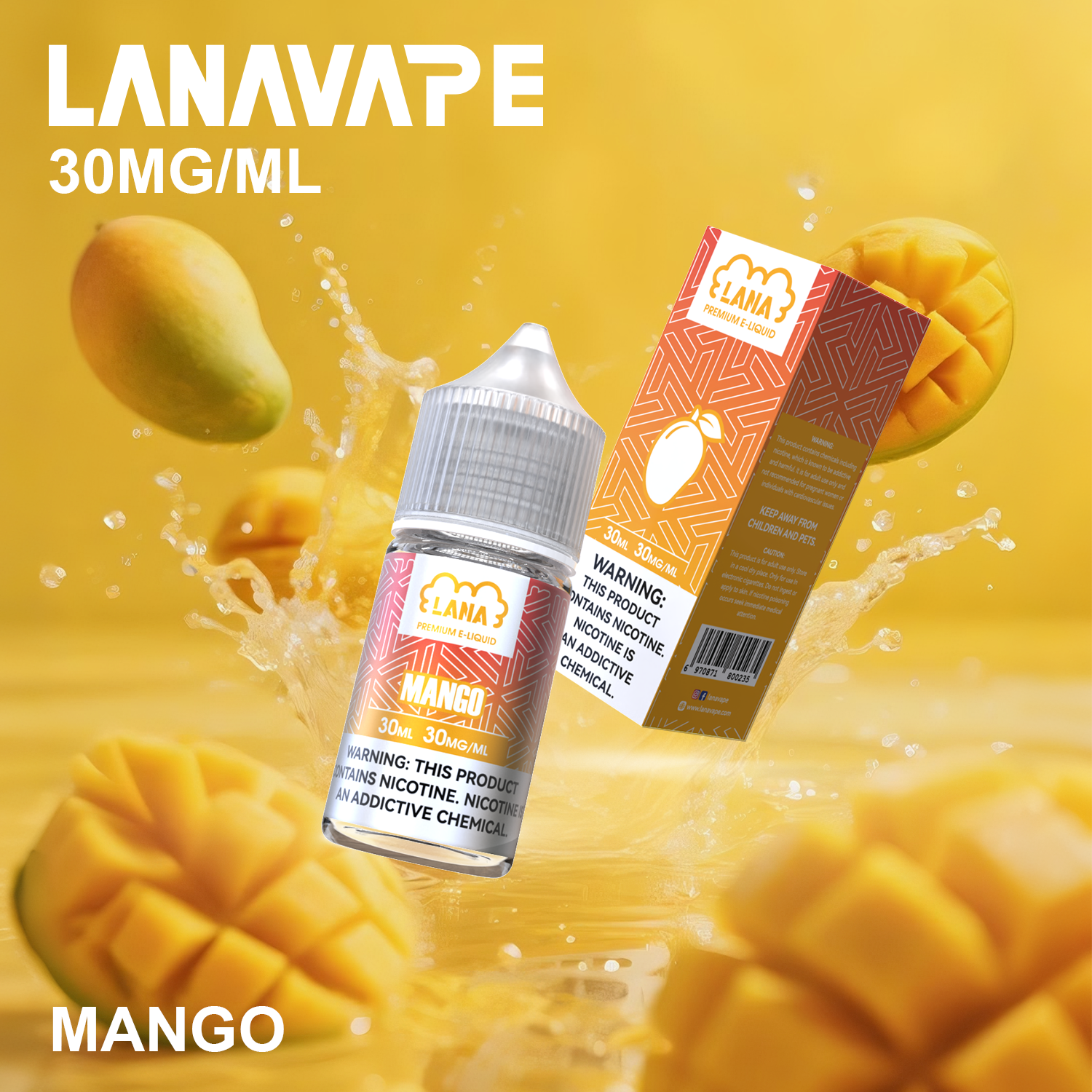 LANA 拉娜煙油 30ml 瓶裝|30MG 冰感強勁・清涼口感升級:圖片 2
