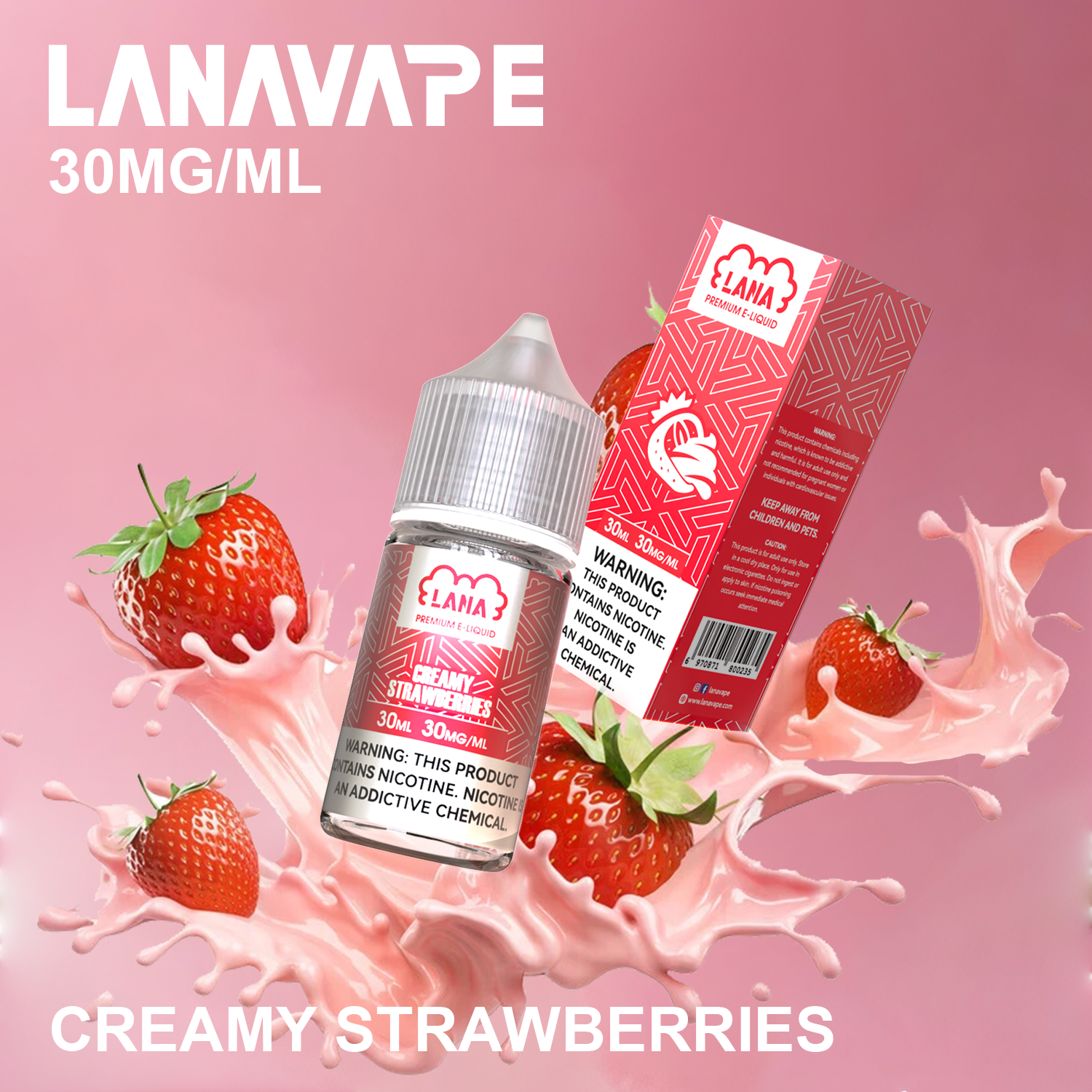 LANA 拉娜煙油 30ml 瓶裝|30MG 冰感強勁・清涼口感升級:圖片 3